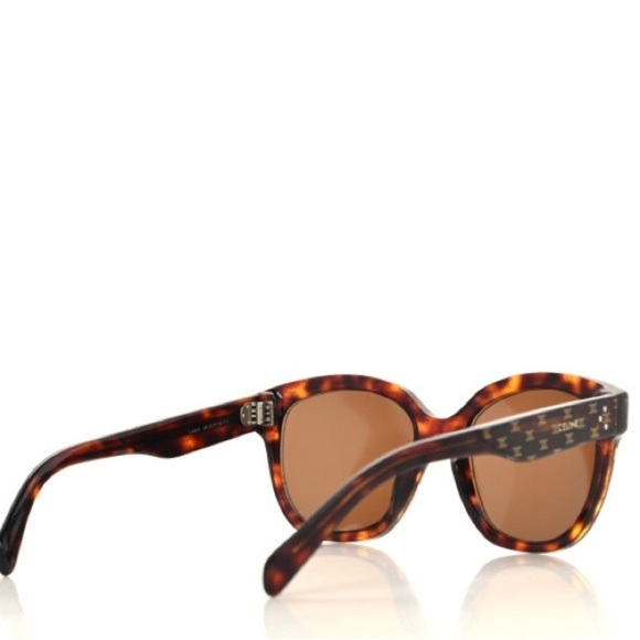 Celine Monogram Acetate Triomphe CL 40167I Sunglasses Havana NWT main image 5